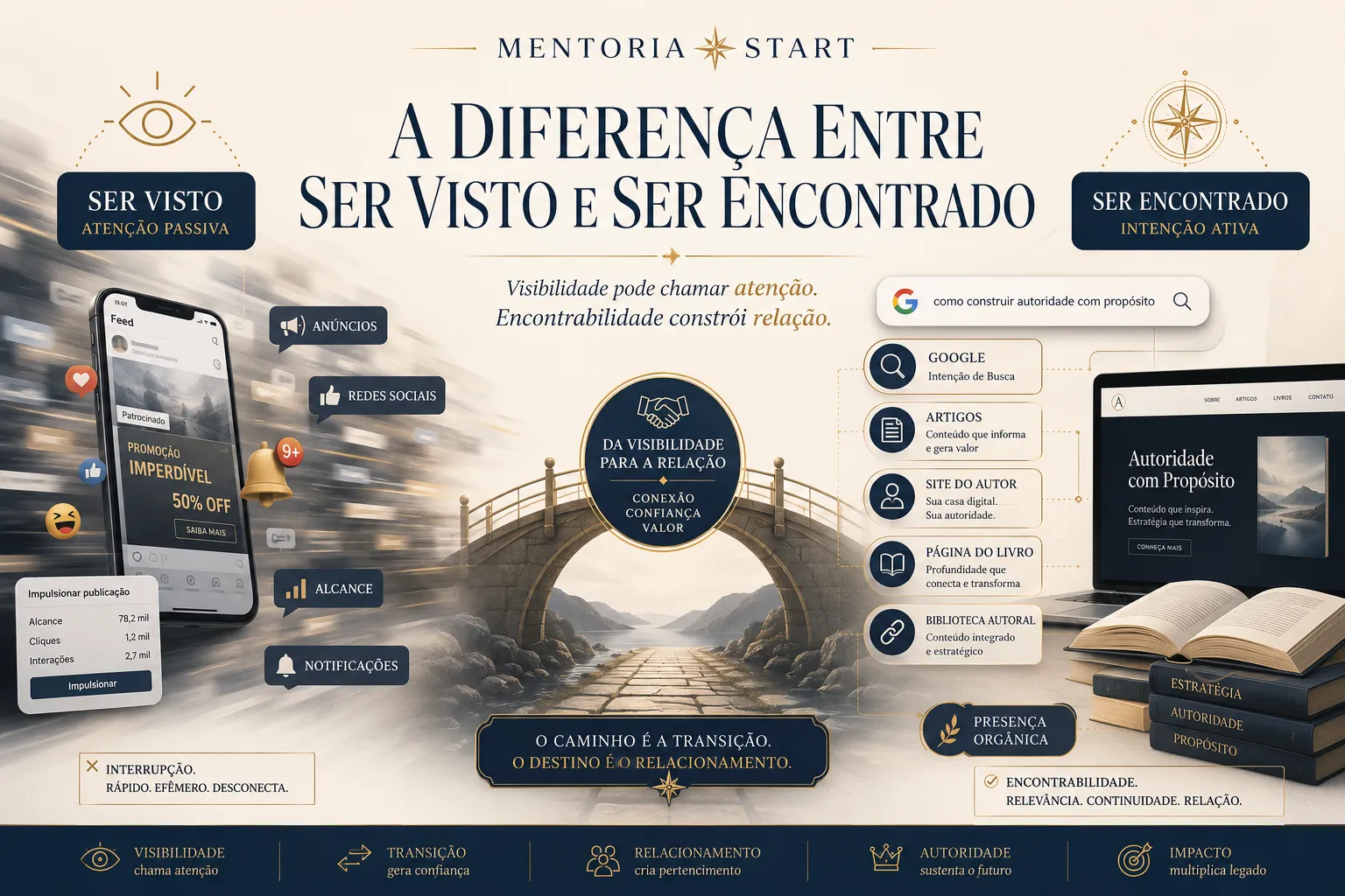 A Diferença Entre Ser Visto e Ser Encontrado