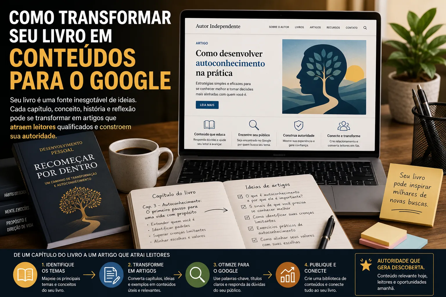 Como Transformar Seu Livro em Conteúdos Para o Google